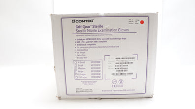 Contec HCGS0042 CritiGear Sterile Nitrile Examination Gloves,XL-Box of 200 Pairs